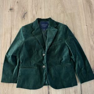Green Velvet kids Blazer